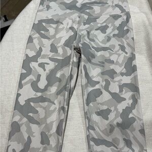 Marika Gray and White Camouflage Leggings